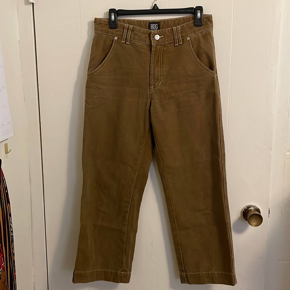 BDG (Urban Outfitters), dark khaki cropped pants, size 4